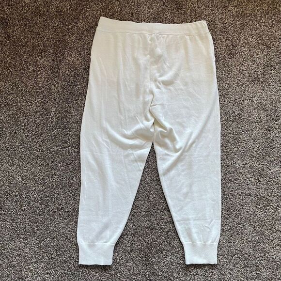 J. Crew jogger pant in cotton-cashmere cream women’s size Large - Picture 7 of 14